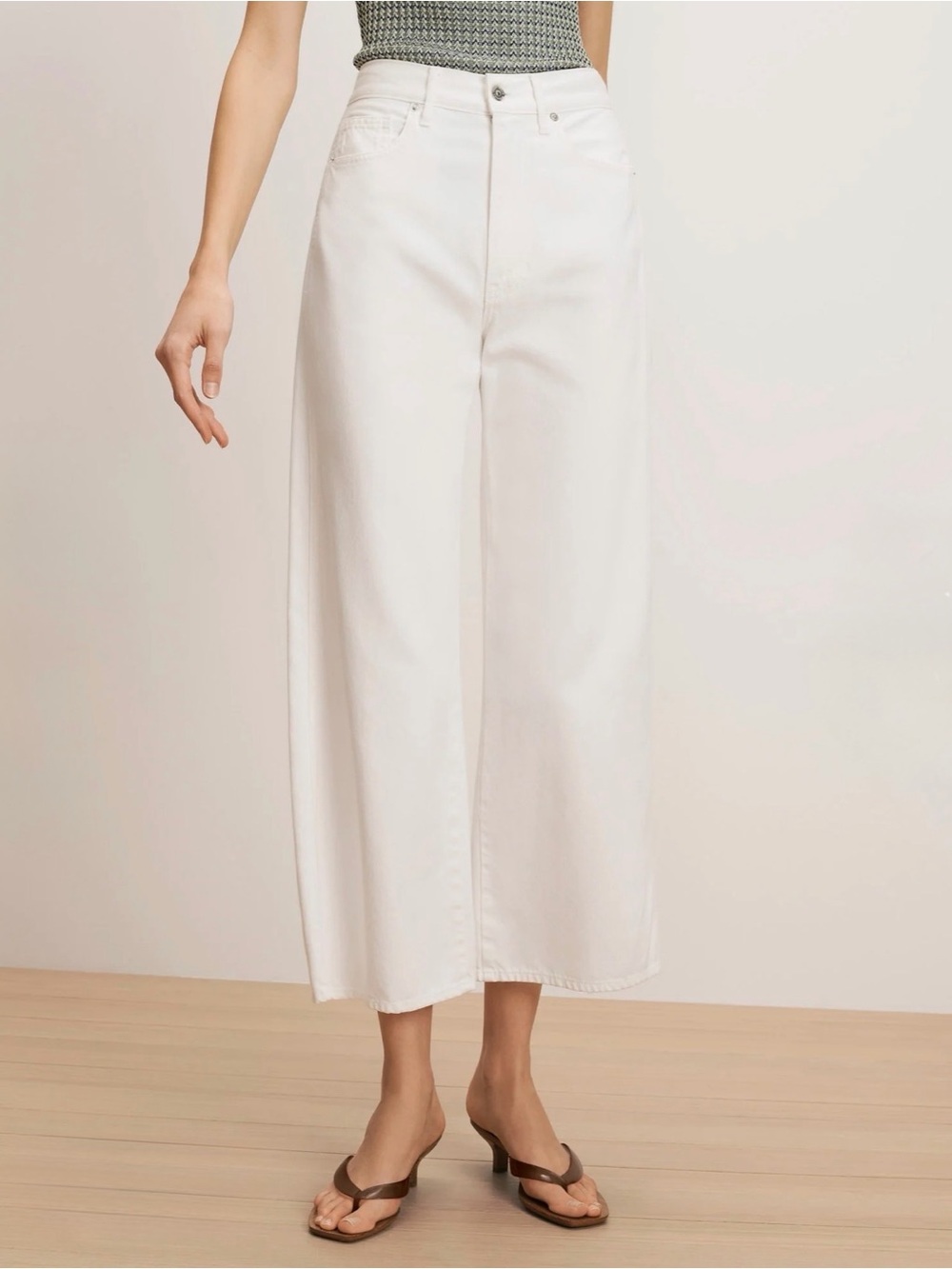 Veronica Beard Taylor Cropped Wide-Leg Jean Jeans Size 26